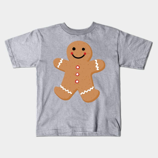 Gingerbread Person Kids T-Shirt by deancoledesign